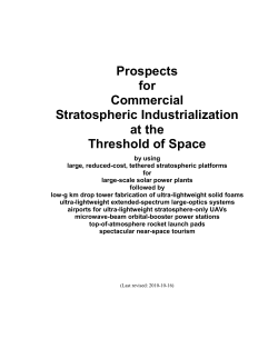 Prospects for Commercial Stratospheric Industrialization