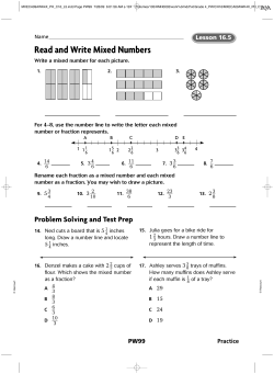 Read and Write Mixed Numbers