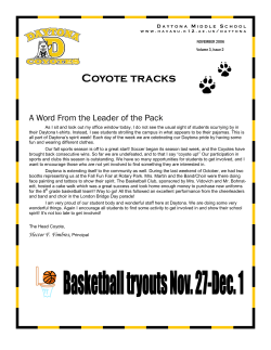 Coyote tracks - Lake Havasu Unified School District