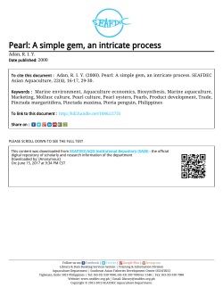 Pearl: A simple gem, an intricate process