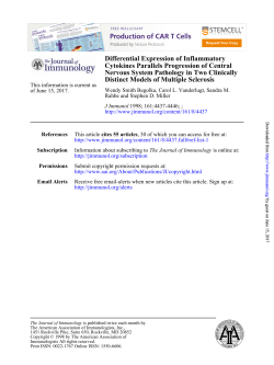 Distinct Models of Multiple Sclerosis Nervous System Pathology in