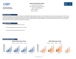Elihu Yale Elementary School Literacy Performance Goals