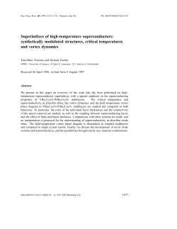 Superlattices of high-temperature superconductors