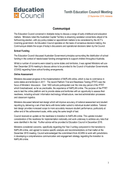 Tenth Education Council Meeting