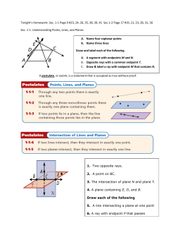Sec. 1-1 Page 9 #23, 24, 26, 35, 38, 39, 41 Sec.1