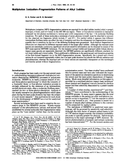 Multlphoton Ionization-Fragmentation Patterns of