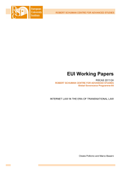 EUI Working Papers - Cadmus Home