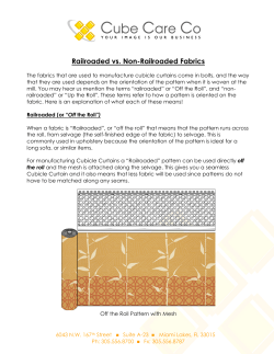 Railroaded vs. Non-Railroaded Fabrics