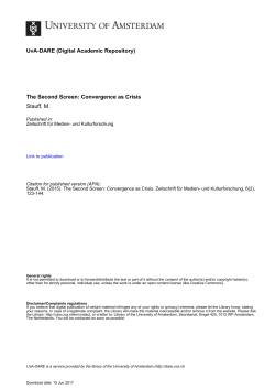 The Second Screen Convergence as Crisis