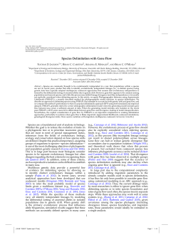 Species Delimitation with Gene Flow