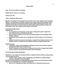 Title: The Common Man`s President