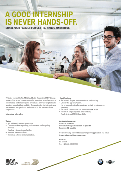 A GOOD INTERNSHIP IS NEVER HANDS-OFF.