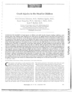 Crush Injuries to the Head in Children