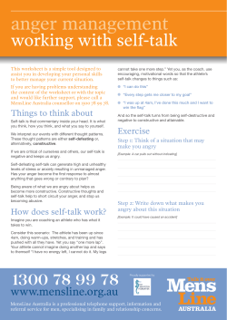 anger management working with self-talk