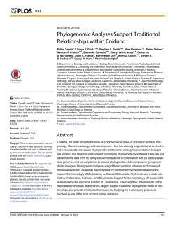 Phylogenomic Analyses Support Traditional Relationships
