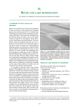 River and Lake Remediation - Baltic University Programme