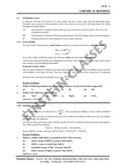 chemical bonding - einstein classes
