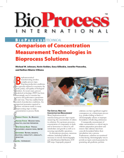Comparison of Concentration Measurement Technologies