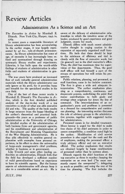 The Executive in Action (Book Review)