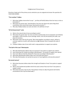Enlightenment Primary Source