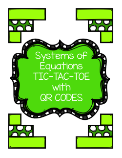 TicTacToe Systems of Equations