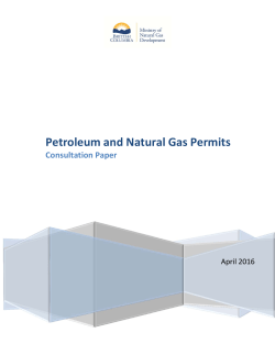 Petroleum and Natural Gas Permits