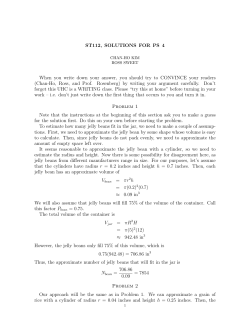 ST112, SOLUTIONS FOR PS 4 When you write down your answer