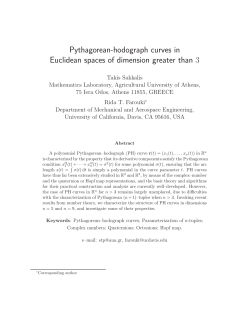 Pythagorean-hodograph curves in Euclidean