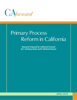 Primary Process Reform in California
