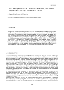 Load-Carrying Behaviour of Connectors under Shear, Tension and