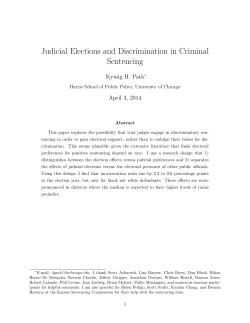 Judicial Elections and Discrimination in Criminal Sentencing