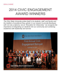 2014 Award Winners - Buckeye Civic Engagement Connection