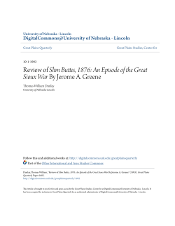 Review of Slim Buttes, 1876: An Episode of the Great Sioux War By