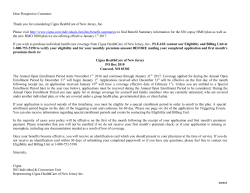 Dear Prospective Customer: Thank you for considering Cigna