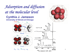 Adsorption and diffusion at the molecular level