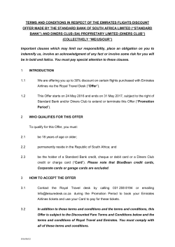 terms and conditions in respect of the emirates