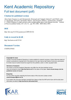 Kent Academic Repository