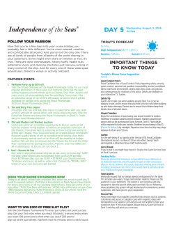 sample cruise planner