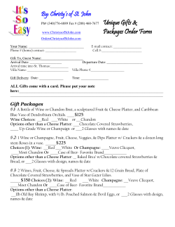Gifts Order Form