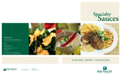 Sauces - Bay Valley Foods