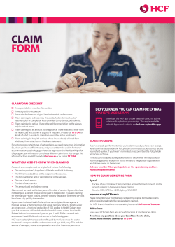 Claim form