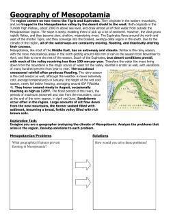 Geography of Mesopotamia