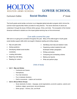 Social Studies - Holton
