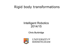 Rigid body transformations