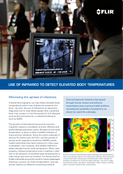Use of Infrared to detect elevated Body temperatUres