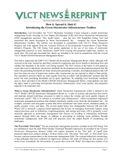 Introducing the Green Stormwater Infrastructure Toolbox