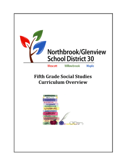 Fifth Grade Social Studies Curriculum Overview