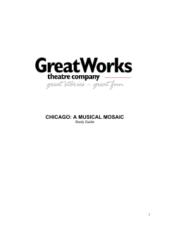 chicago: a musical mosaic - GreatWorks Theatre Company