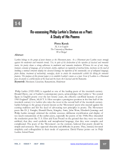 A Study of His Poems - New Man Publication