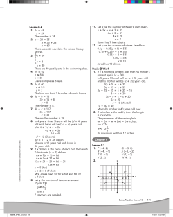 Lesson 8.4 Brain @ Work Chapter 9 Lesson 9.1